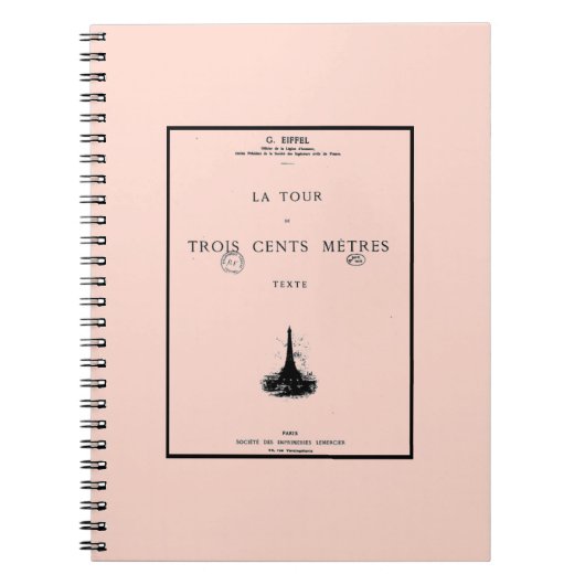 Paris La Tour Eiffel Eiffelturm Notizblock (Vorderseite)