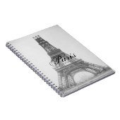 Paris - La Tour Eiffel Eiffelturm Vintag Notizblock (Rechte Seite)