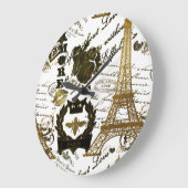 Paris: La Tour Eiffel Große Wanduhr (Winkel)