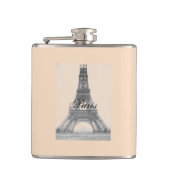 Paris – La Tour Eiffel pastel Eifelturm Flachmann (Vorderseite)