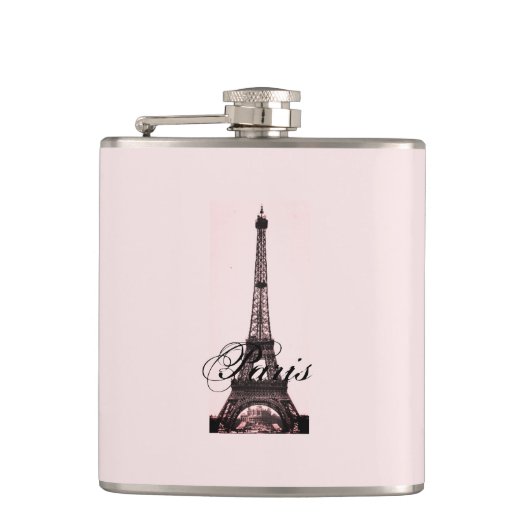 Paris – La Tour Eiffel pastel Eifelturm Flachmann (Vorderseite)