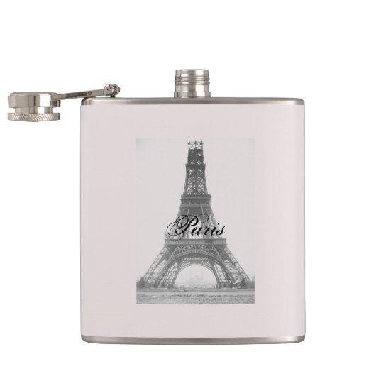 Paris – La Tour Eiffel pastel Eifelturm Flachmann (Geöffnet)