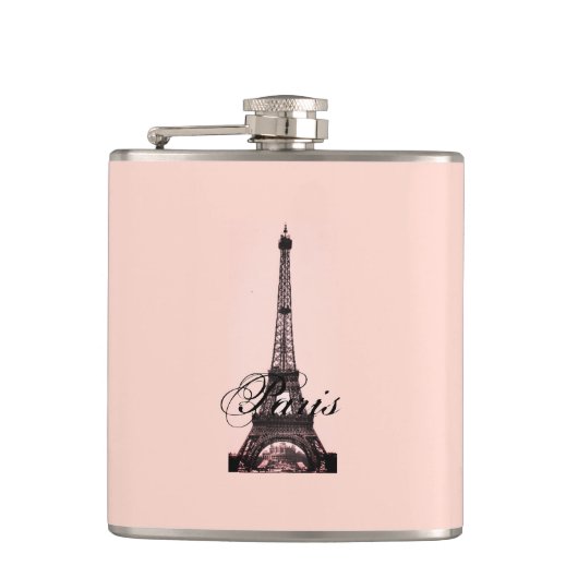 Paris – La Tour Eiffel pastel Eifelturm Flachmann (Vorderseite)