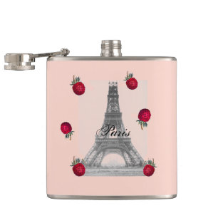 Paris – La Tour Eiffel pastel Eifelturm Strawberry Flachmann