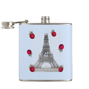 Paris – La Tour Eiffel pastel Eifelturm Strawberry Flachmann