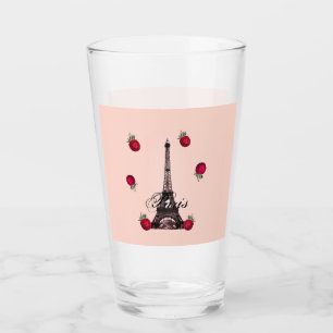 Paris – La Tour Eiffel pastel Eifelturm Strawberry Glas