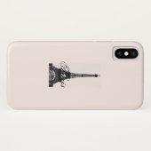 Paris – La Tour Eiffel pastel Eiffelturm Case-Mate iPhone Hülle (Rückseite (Horizontal))