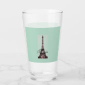 Paris – La Tour Eiffel pastel Eiffelturm Glas (Rückseite)