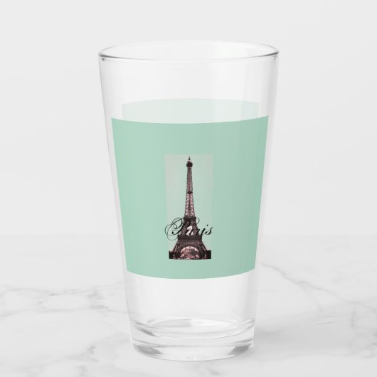 Paris – La Tour Eiffel pastel Eiffelturm Glas (Rückseite)