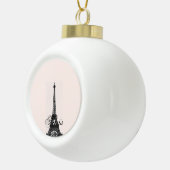 Paris – La Tour Eiffel pastel Eiffelturm Keramik Kugel-Ornament (Rechts)