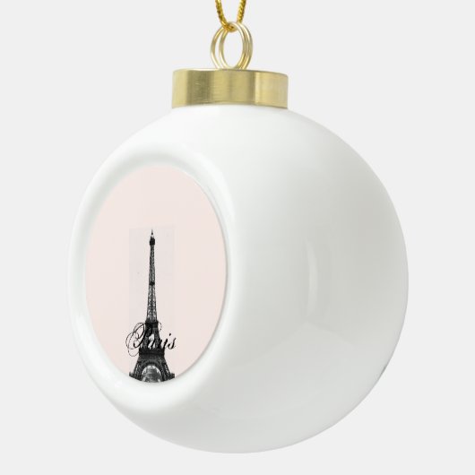 Paris – La Tour Eiffel pastel Eiffelturm Keramik Kugel-Ornament (Rechts)