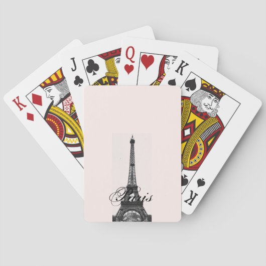 Paris – La Tour Eiffel pastel Eiffelturm Spielkarten (Rückseite)