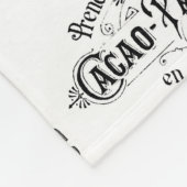 Paris Label Collage Fleece-Decke Fleecedecke (Ecke)