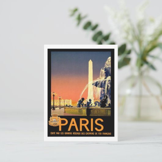 Paris LaCaze Post Card Postkarte (Stehend Vorderseite)