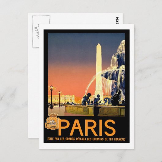 Paris LaCaze Post Card Postkarte (Vorne/Hinten)