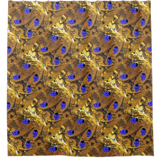 PARIS LADYBUGS DUSCHVORHANG (Vorderseite)