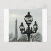 Paris Lamp Post und Eiffelturm Szene