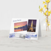 PARIS-LANDSCHAFTSgruß-KARTE Karte (Gelbe Blume)