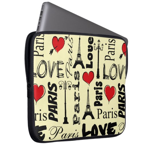 Paris Laptopschutzhülle (Vorne Rechts)