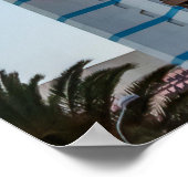 Paris Las Vegas am Abend Postkarte Poster (Ecke)