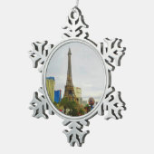 Paris Las Vegas Hotel & Casino #4 Schneeflocken Zinn-Ornament (Rechts)