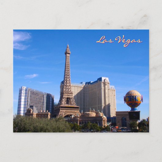 Paris, Las Vegas Postkarte (Vorderseite)