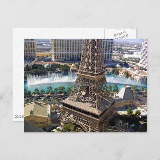 Paris, Las Vegas Postkarte (Vorne/Hinten)