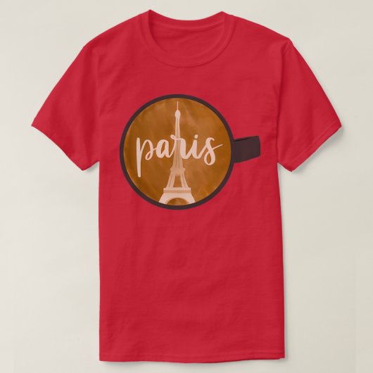 Paris Latte Art T-Shirt (Design vorne)