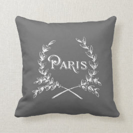 Paris Laurel Wreath Kissen