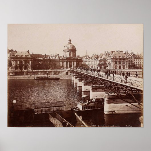 Paris - Le Pont des Arts e l'Institut Poster (Vorne)