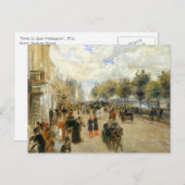Paris, Le Quai Malaquais, von Renoir Postkarte (Vorne/Hinten)