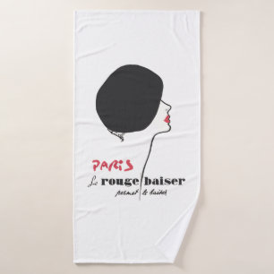 Paris - Le Rouge Baiser (The Red Kiss) Badehandtuch