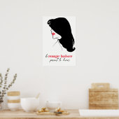 Paris - Le Rouge Baiser (The Red Kiss) Poster (Küche)