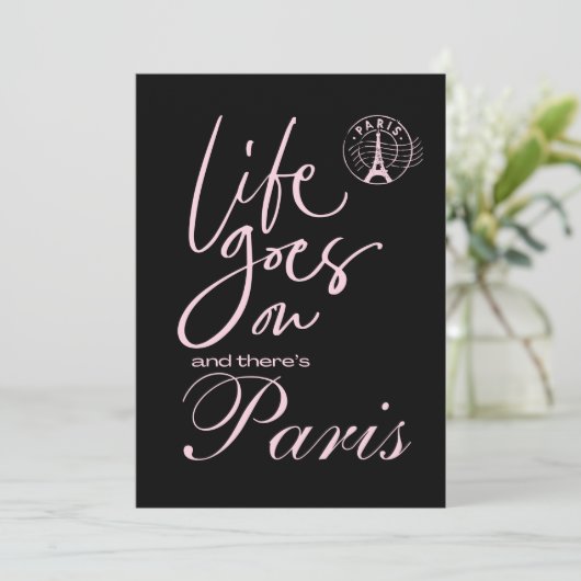 Paris Leben geht weiter Ankündigung (Stehend Vorderseite)