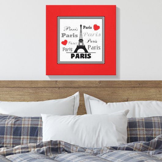 Paris Leinwanddruck (Insitu (Schlafzimmer))
