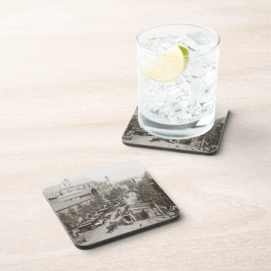 Paris: Les Halles, C1900 Getränkeuntersetzer (Rechte Seite)