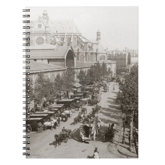 Paris: Les Halles, C1900 Notizblock (Vorderseite)