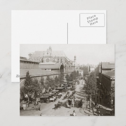 Paris: Les Halles, C1900 Postkarte (Vorne/Hinten)