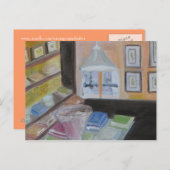 Paris Library Postkarte (Vorne/Hinten)