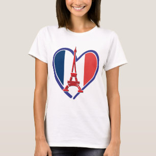 Paris Liebe Herz T-Shirt