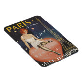 Paris liebe ich, alter Poster. Magnet (Rechte Seite)