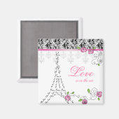 Paris Liebe Magnet Roses (Vorderseite/Rückseite)