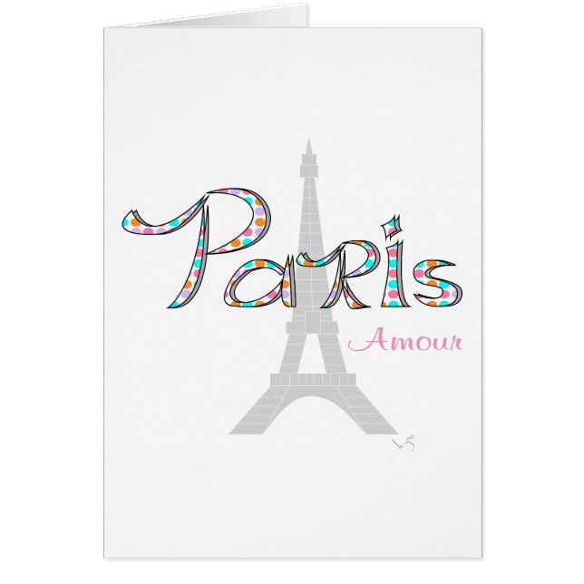 PARIS Liebe mit Eiffelturm (Vorne)