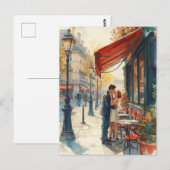 Paris Liebe Postkarte (Vorne/Hinten)