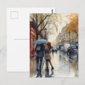 Paris Liebe Postkarte (Vorne/Hinten)