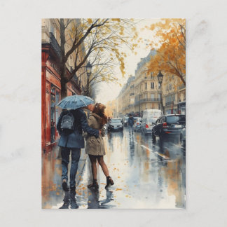 Paris Liebe Postkarte