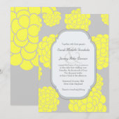 Paris Lieben Gelbe Blumen Erschwingliche Hochzeit Einladung (Vorne/Hinten)