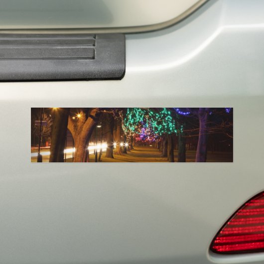 Paris Lighted Trees Autoaufkleber (Auf Auto)