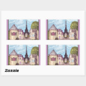 Paris like Landscape with Eiffel Tower Aufkleber (Blatt)