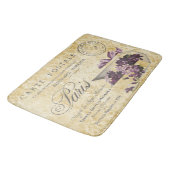 Paris Lilacs Carte Postale Badematte (Schrägansicht)